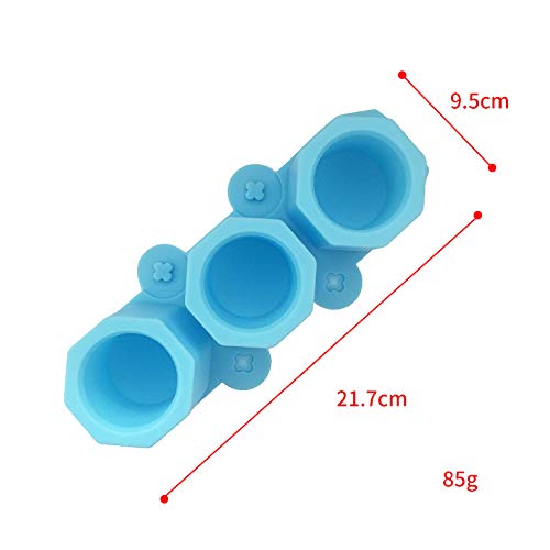 SOOTOP 3 Even Silicone Pan Soap Molds, Flower Pot Silicone Mold DI...