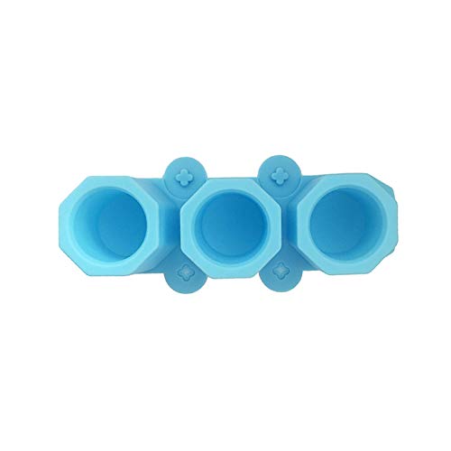 SOOTOP 3 Even Silicone Pan Soap Molds, Flower Pot Silicone Mold DI...