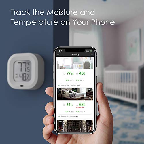 SOOTOP Bluetooth Temperature Humidity Hygrometer, Wireless Thermom...