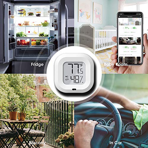 SOOTOP Bluetooth Temperature Humidity Hygrometer, Wireless Thermom...