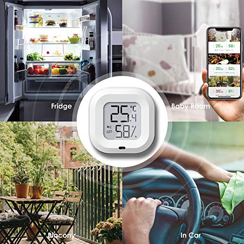 SOOTOP Bluetooth Temperature Humidity Hygrometer, Wireless Thermom...