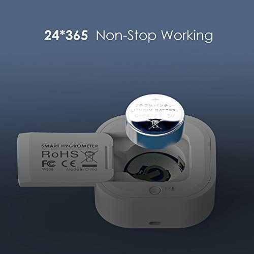 SOOTOP Bluetooth Temperature Humidity Hygrometer, Wireless Thermom...