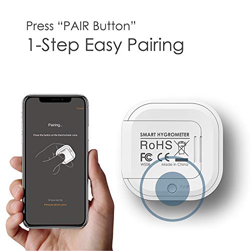SOOTOP Bluetooth Temperature Humidity Hygrometer, Wireless Thermom...