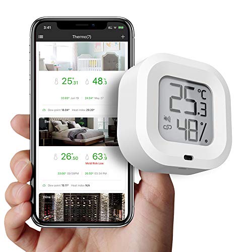 SOOTOP Bluetooth Temperature Humidity Hygrometer, Wireless Thermom...