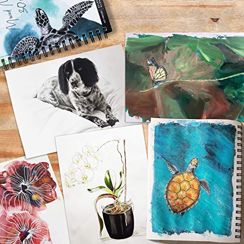 Mixed Media Pad Sketchbook 3-pk 30 Sheets,90 Total,Smooth Hot Pres...