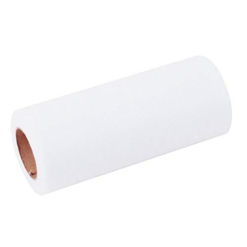 Tulle Fabric - 6 Inches Wide X 25 Yards White