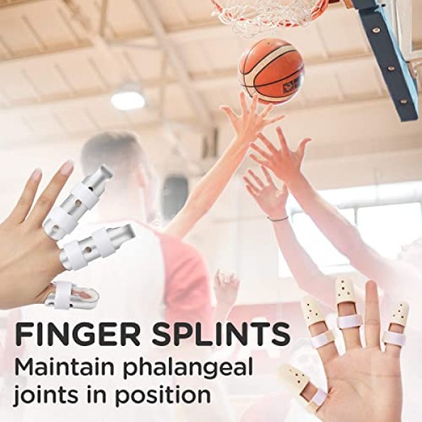 Finger Splint, Sopito 7PCS Finger Support Brace Finger Stabilizer ...
