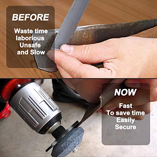 6Pack Lawn Mower Blade Sharpener for Power Drill/Hand Drill Mower ...