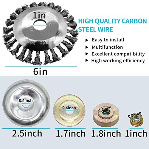 SORANGEUN 6inch Upgraded Weed Eater Head Weed Wired Trimmer Blade ...