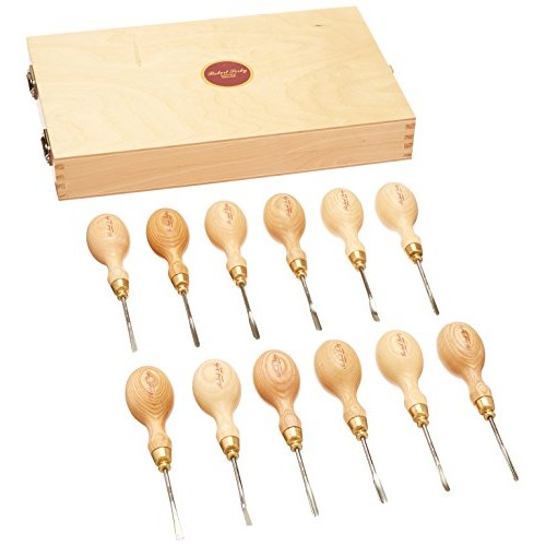 Sorby P512 Micro Carving Chisel Set, 12-Piece