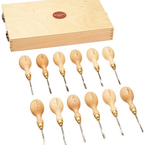 Sorby P512 Micro Carving Chisel Set, 12-Piece