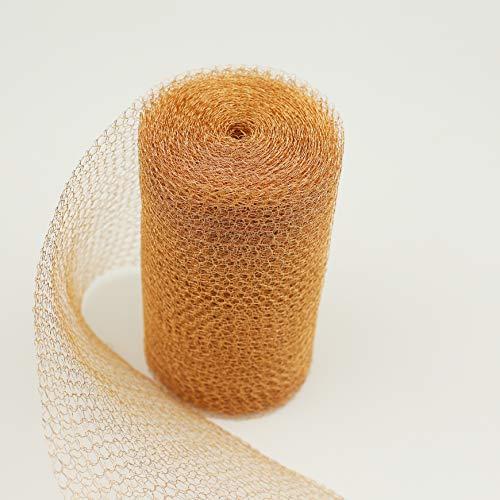 Copper Mesh - 5” x 30 ft, 100% Pure Copper, Copper Fill Fabric, Pr...