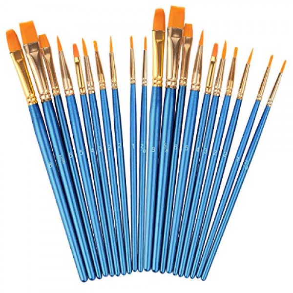 Artlicious All Artist Paint Brushes - Professional, Wide Tip