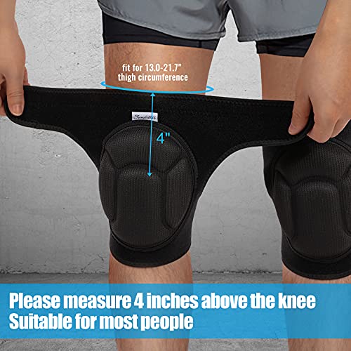 Soudittur Adult Knee Pads for Gardening, Anti-Slip Collision Avoid...