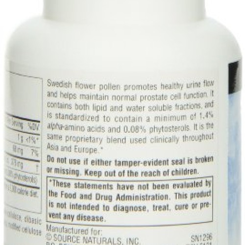 SOURCE NATURALS Swedish Flower Pollen Extract Tablet, 45 Count