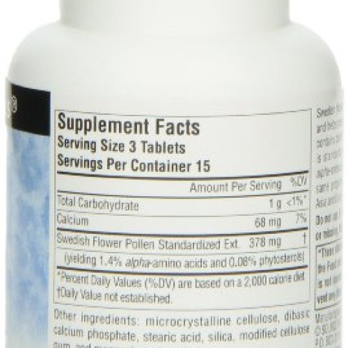 SOURCE NATURALS Swedish Flower Pollen Extract Tablet, 45 Count