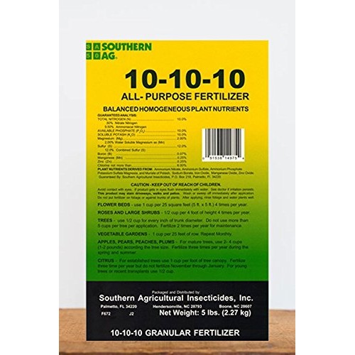 Southern Ag All Purpose Granular Fertilizer 10-10-10, 5 LB