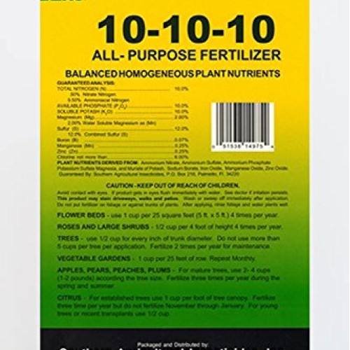 Southern Ag All Purpose Granular Fertilizer 10-10-10, 5 LB
