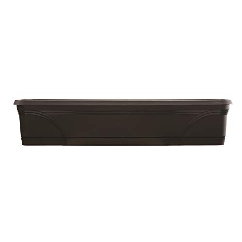 Southern Patio 36 Medallion Window Box, Black