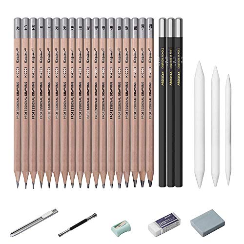 Sketching Pencil Set, Drawing Pencils and Sketch Kit,30-Piece Comp...