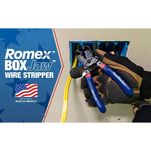 Southwire - 65172140 SNM1214HH-US ROMEX BOXJaw Wire Stripper, Dual...