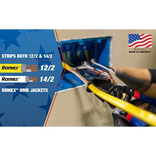 Southwire - 65172140 SNM1214HH-US ROMEX BOXJaw Wire Stripper, Dual...