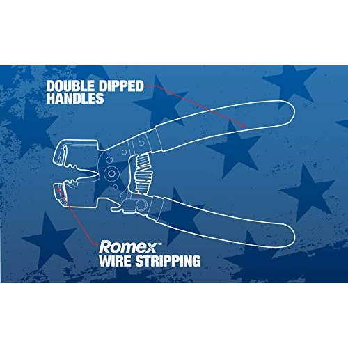 Southwire - 65172140 SNM1214HH-US ROMEX BOXJaw Wire Stripper, Dual...