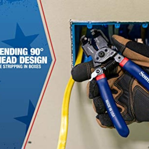 Southwire - 65172140 SNM1214HH-US ROMEX BOXJaw Wire Stripper, Dual...
