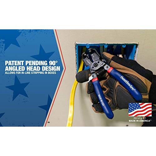 Southwire - 65172140 SNM1214HH-US ROMEX BOXJaw Wire Stripper, Dual...