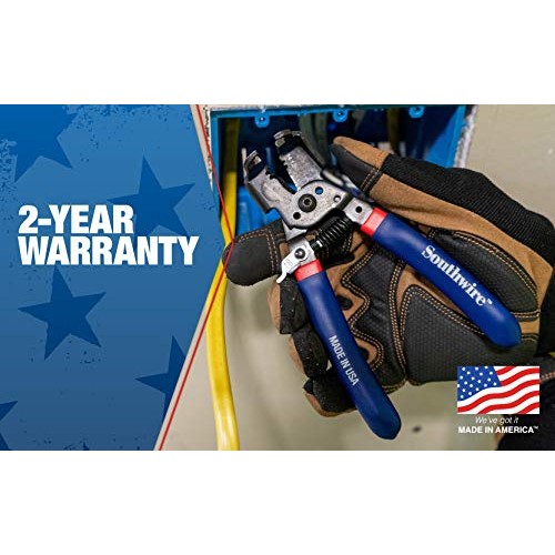 Southwire - 65172140 SNM1214HH-US ROMEX BOXJaw Wire Stripper, Dual...