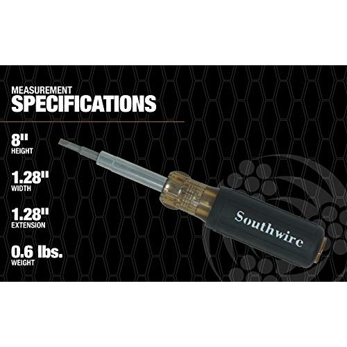 Southwire Tools & Equipment 65028840 SD6N1P 6-in-1 Screwdriver, In...
