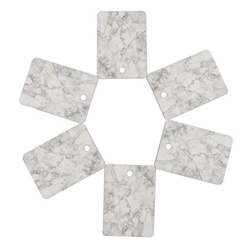 Floranea 50 Pcs Marble Design Earring Necklace Display Cards Recta...