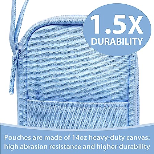 SPACEMATE Heavy Duty Canvas Pencil Case Pouch Bag - Holds 50-100 P...