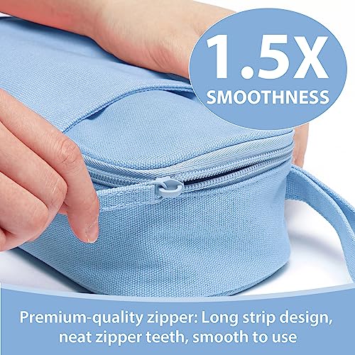 SPACEMATE Heavy Duty Canvas Pencil Case Pouch Bag - Holds 50-100 P...