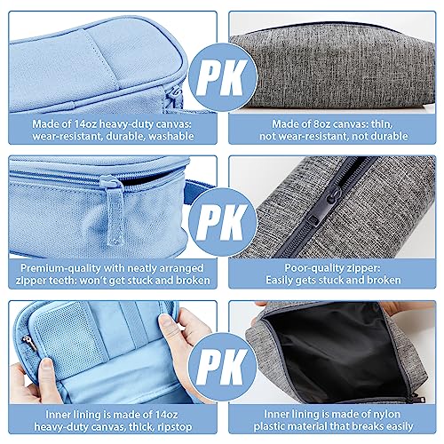 SPACEMATE Heavy Duty Canvas Pencil Case Pouch Bag - Holds 50-100 P...