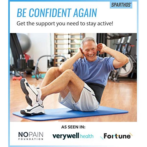 Back Support Belt by Sparthos - Relief for Back Pain, Herniated Di...