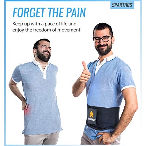 Lumbar Support Belt by Sparthos - Relief for Back Pain, Herniated ...