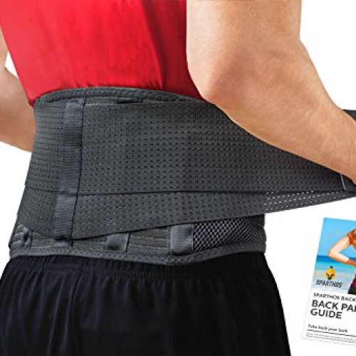 Lumbar Support Belt by Sparthos - Relief for Back Pain, Herniated ...
