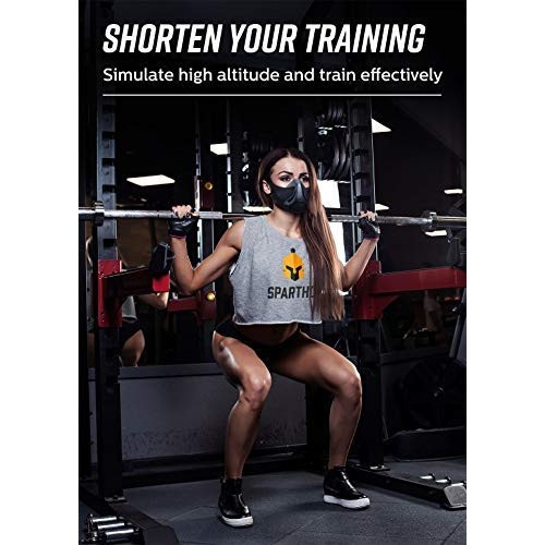 Sparthos Workout Mask High Altitude Mask - Face Mask for Gym Train...