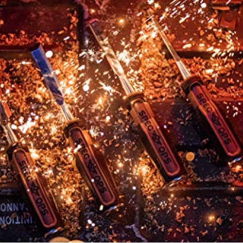 Spec Ops - SPEC-C1-4PK Tools Wood Chisel Set with High-Carbon Stee...