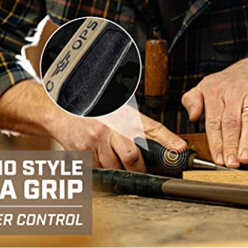 Spec Ops - SPEC-C1-4PK Tools Wood Chisel Set with High-Carbon Stee...