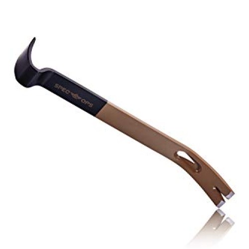 Spec Ops - SPEC-D15BAR Tools 15 Flat Pry Bar Crowbar, Curved Rock...