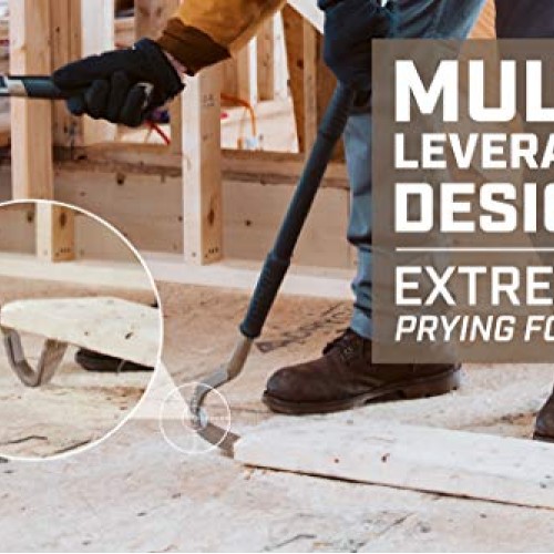 Spec Ops SPEC-D30PRY Tools 30 Wrecking Crowbar, Pry Bar Ends with...