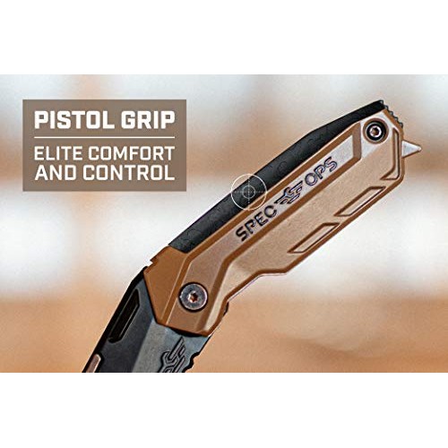 Spec Ops - SPEC-K1-FR Tools Folding Utility Knife with Retractable...