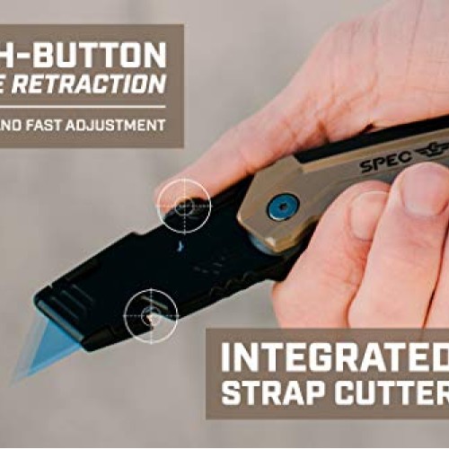 Spec Ops - SPEC-K1-FR Tools Folding Utility Knife with Retractable...