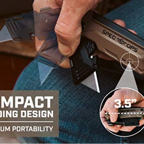 Spec Ops - SPEC-K1-FR Tools Folding Utility Knife with Retractable...