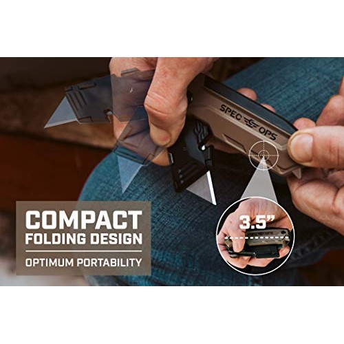 Spec Ops - SPEC-K1-FR Tools Folding Utility Knife with Retractable...
