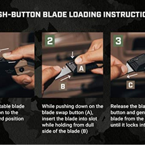 Spec Ops - SPEC-K1-FR Tools Folding Utility Knife with Retractable...