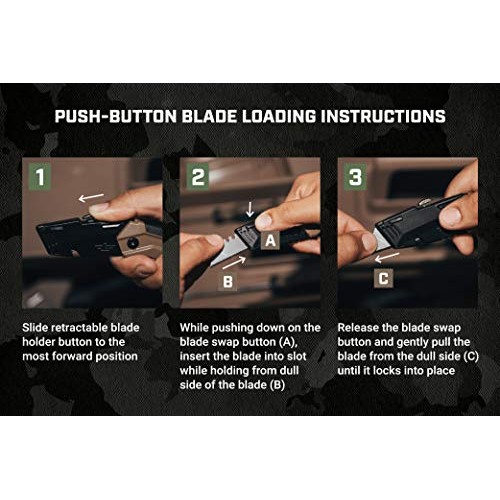 Spec Ops - SPEC-K1-FR Tools Folding Utility Knife with Retractable...