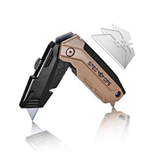Spec Ops - SPEC-K1-FR Tools Folding Utility Knife with Retractable...